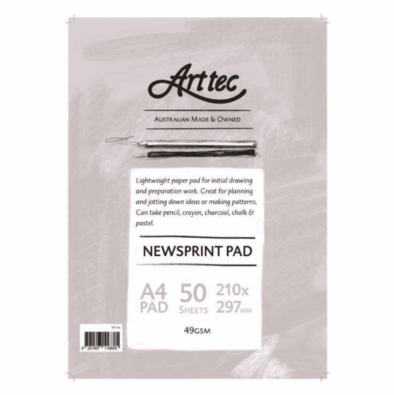 Shopping For Arttec Newsprint Pad 49g on the internet