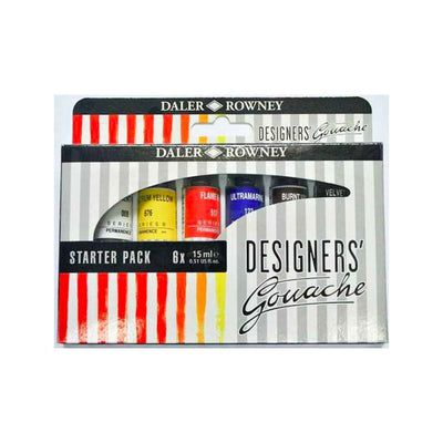 Daler Rowney Designers' Gouache Professional Process 15ml Set of 6