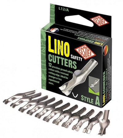 Essdee Lino Chisel Lino Cutters Spare 'U' Blades Pack 12