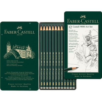 Faber-Castell Pencil "Castell" 9000 Artist's Graphite Pencil Set
