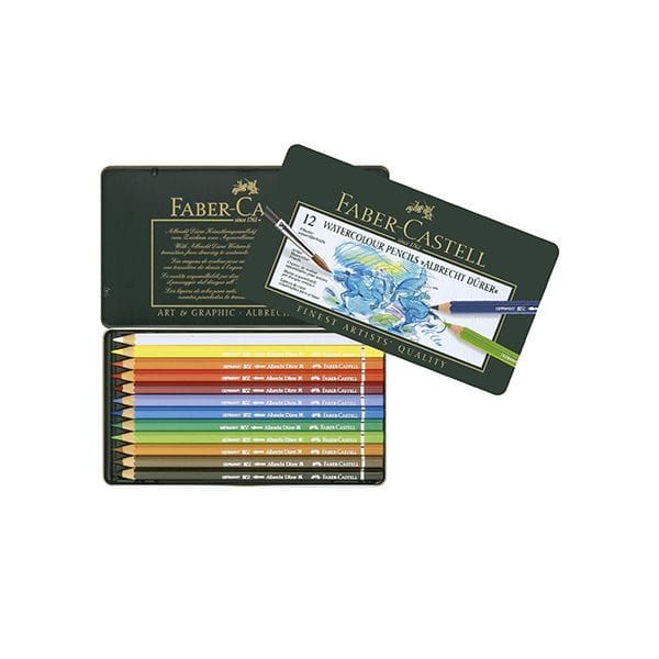 Faber-Castell Watercolour Pencil + Brush Box - 48 Pencils