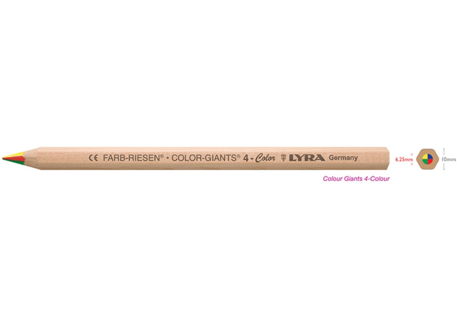 Lyra Color-Giants 4 Colour Pencil Unlaquered – ArtSmart Art Store & Picture  Framing