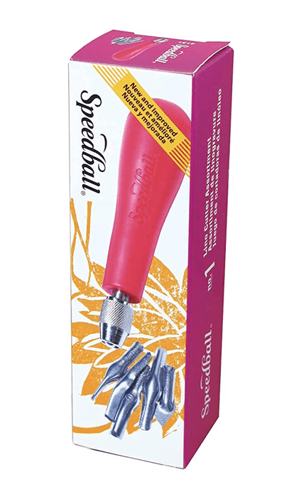 Speedball Lino Chisel Lino Cutter Set of 5 with Handle