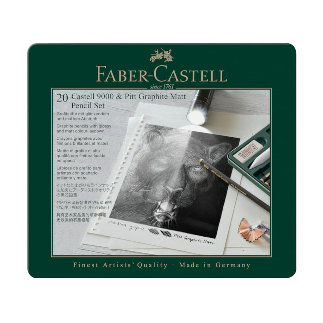Castell 9000 & Pitt Graphite Matt Pencil set – ArtSmart Art Store ...