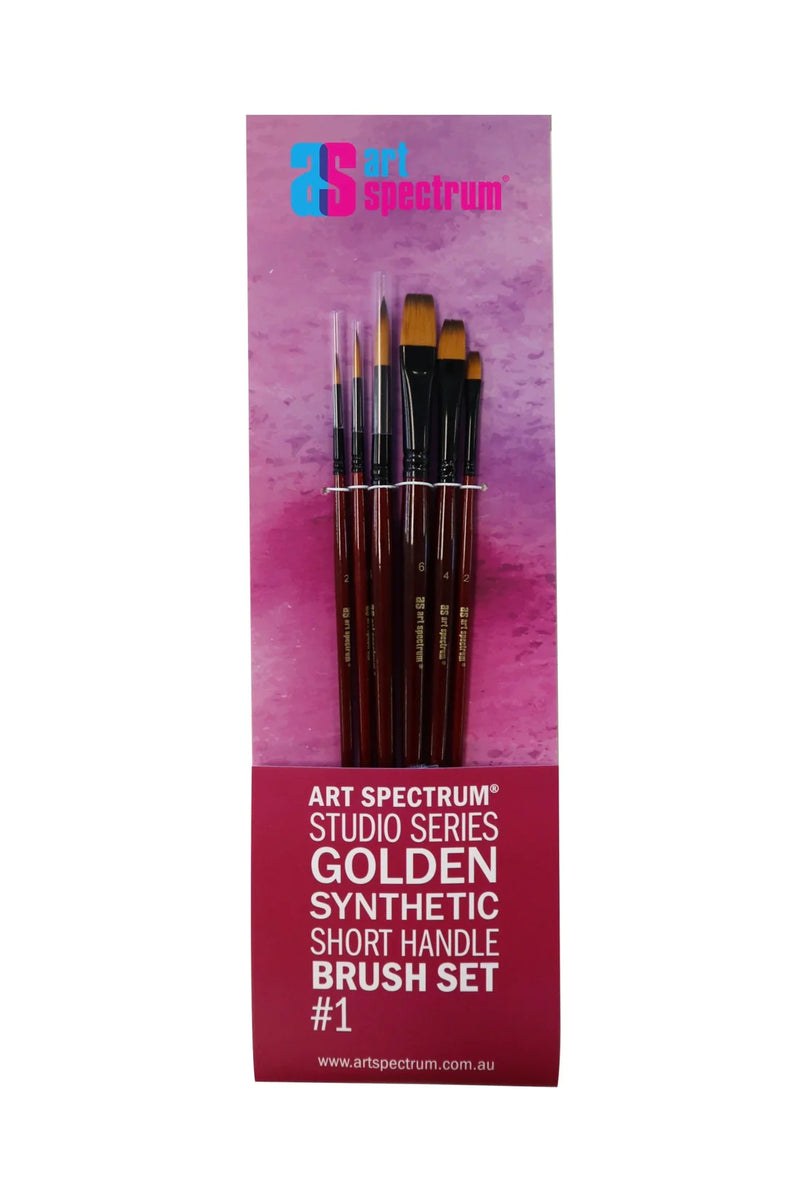 Studio Series Golden Synthetic Brush Set