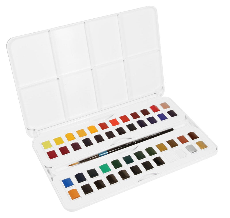Water Studio Set Aquafine WAtercolour Studio Set 48 + Brush – ArtSmart Art Store ...