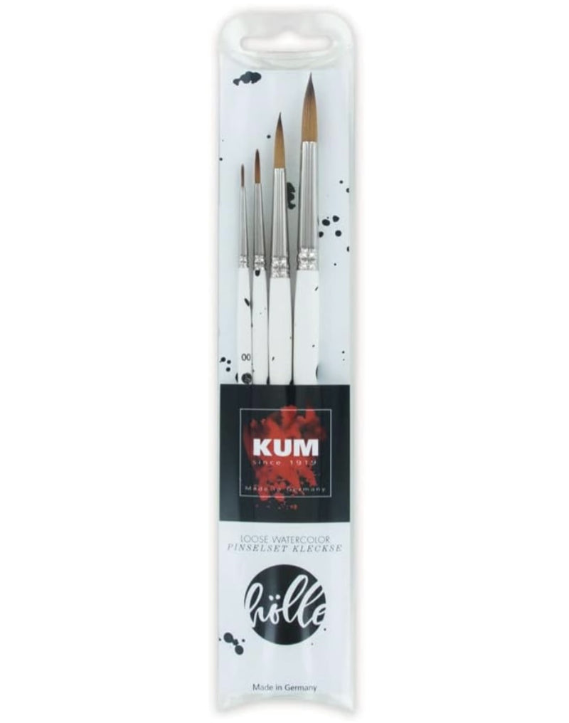 KUM Memory Point Watercolour Brush Set of 4