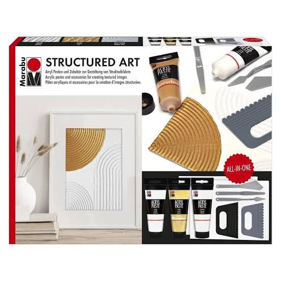 Structured Art Kit with Acrylic Paste and Accessories