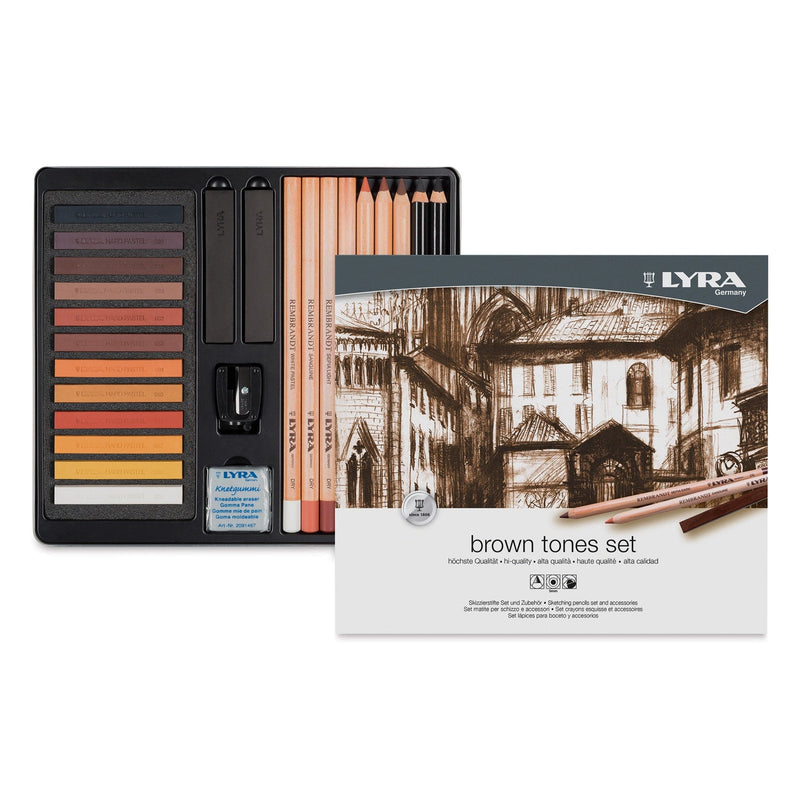 Lyra Sketching Pencils & Accessories Set in Metal Box