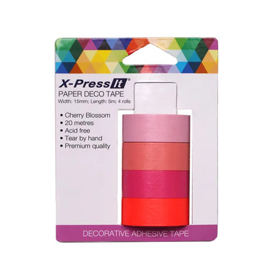 X-Press It Paper Deco Tape Pack 4