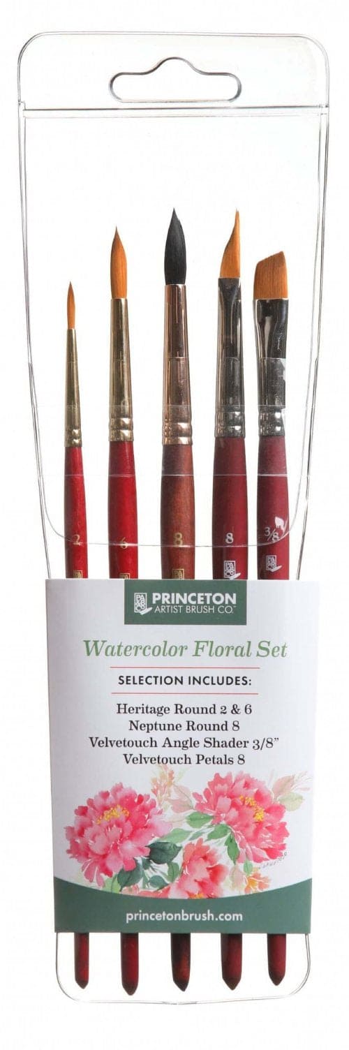 Princeton Watercolour Brush Floral Set