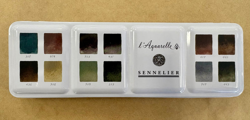 Sennelier Artist Quality Watercolour 12 Half Pans