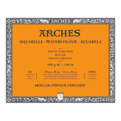 Arches Watercolour block, Rough 140lb 300gsm