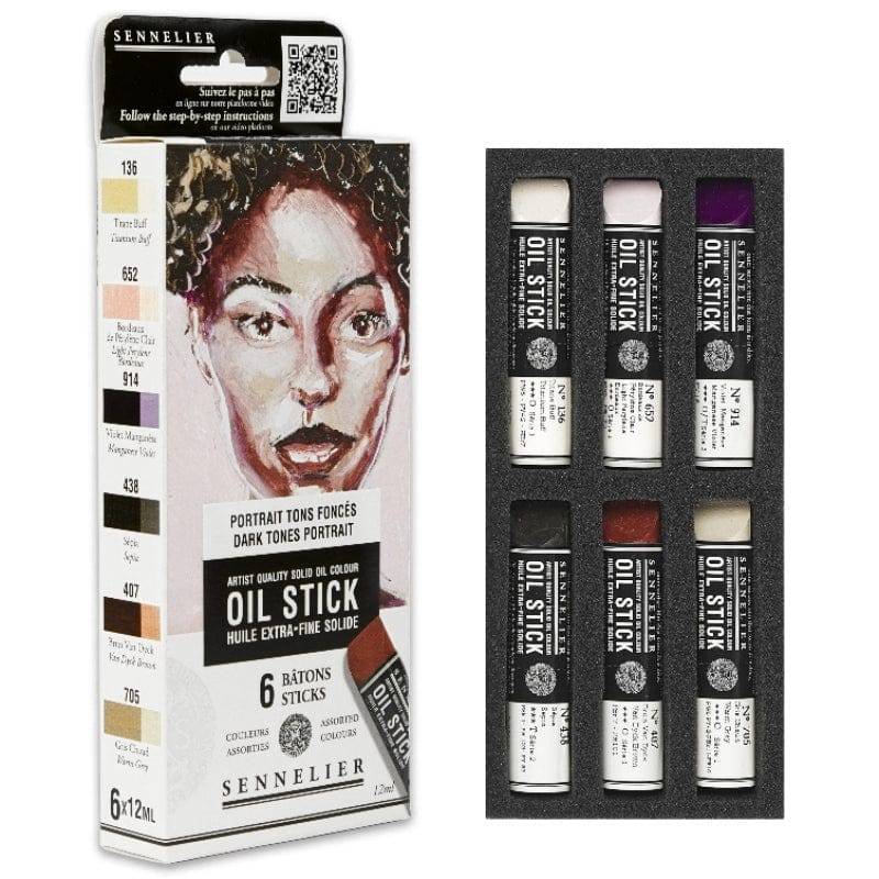 Sennelier Mini Oil Stick Sets 6x12ml