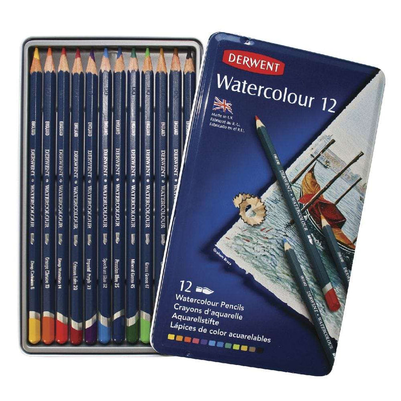 Derwent Watercolour Pencils Set of 12