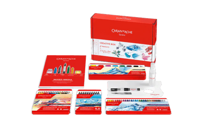 Carand'Ache Creative Box Multi-Product Set with Online Classes