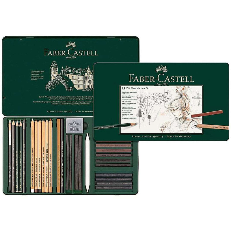 Faber-Castell Pitt Monochrome Set 33 Pieces
