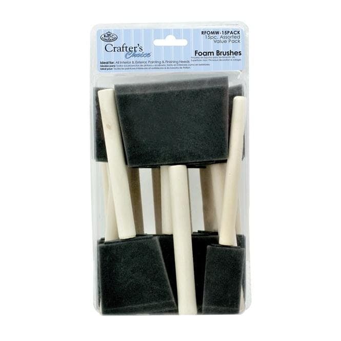 Royal and Langnickel Foam Brushes in 10 pack