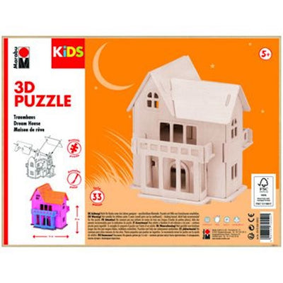 Marabu General 3D Puzzle Kids Painting Set Dream House