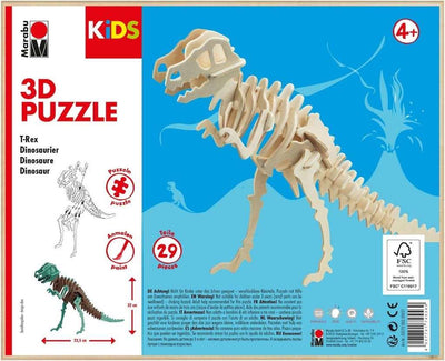 Marabu General 3D Puzzle Kids Painting Set T-Rex