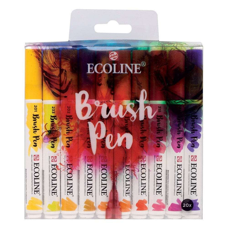 Ecoline Liquid Watercolour Brush Pen Set of 20