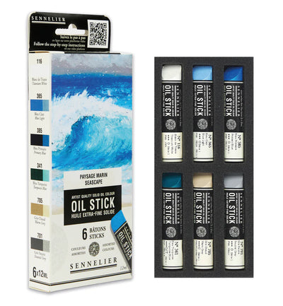 Sennelier Mini Oil Stick Sets 6x12ml