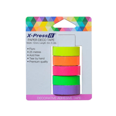 X-PressIt Tape X-Press It Deco Tape Fluro 12mm