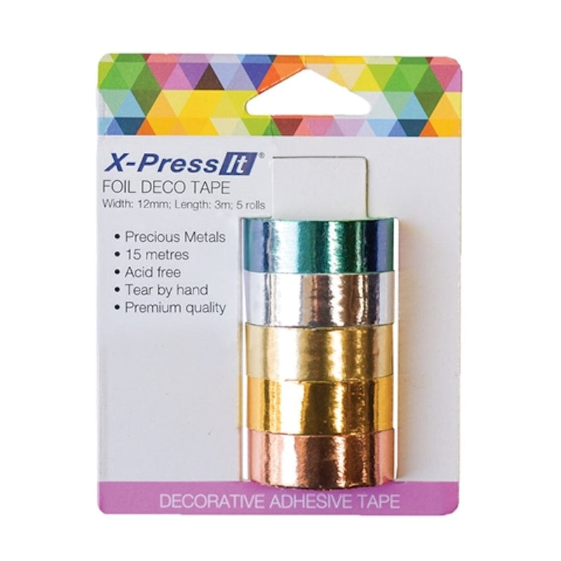 X-PressIt Tape X-Press It Deco Tape Metals Holo 12mm