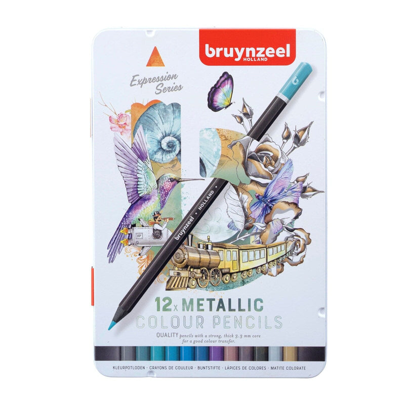 Bruynzeel Expression Metallic Coloured Pencils Set 12