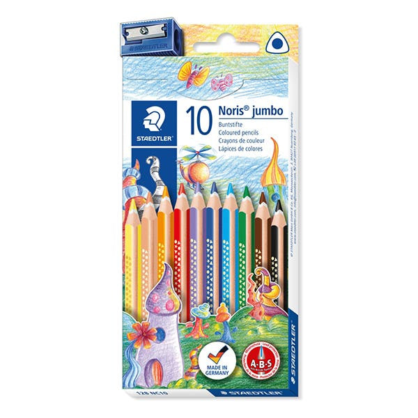 Staedtler Noris Jumbo Coloured Pencils Set 10