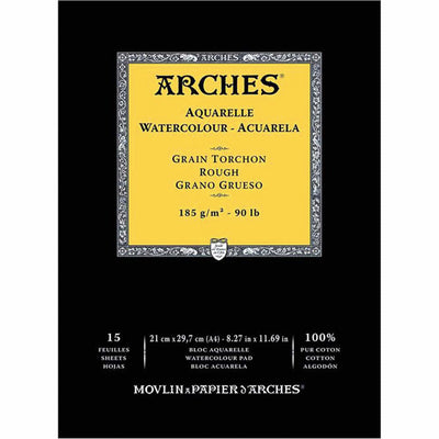 Arches Watercolour Paper Pads Rough 185gsm