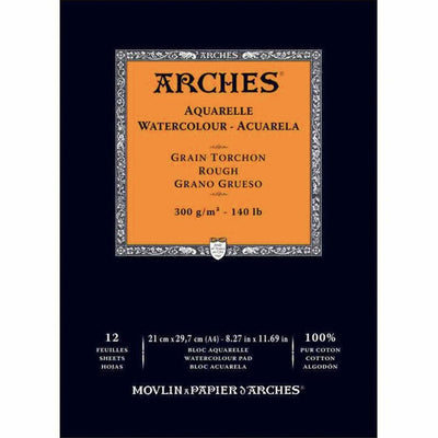 Arches Watercolour paper Pads Rough 300gsm
