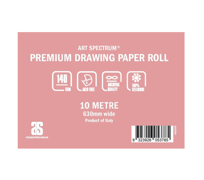 Art Spectrum Paper Premium Drawing Paper Roll 140gsm  630mm x 10m