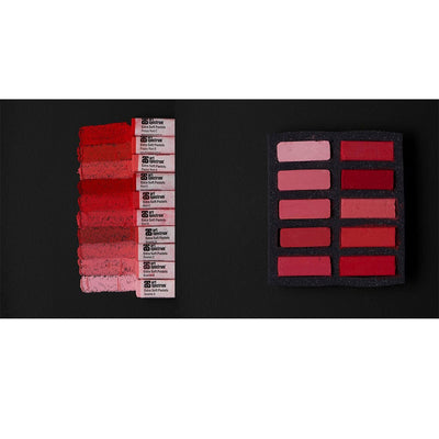 Art Spectrum Extra Soft Square Pastels Box of Ten - Reds