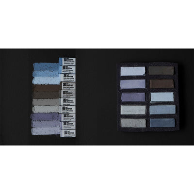 Art Spectrum Extra Soft Square Pastels Box of Ten - Warm Greys
