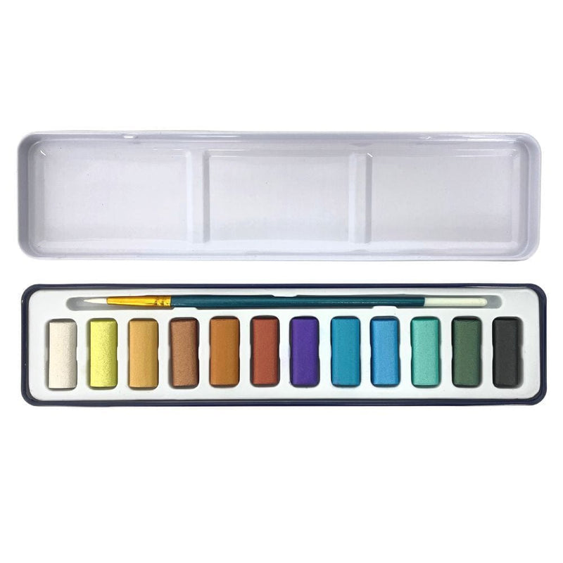 Art Spectrum Watercolour Paint Metallic Watercolour Pans Set of 12