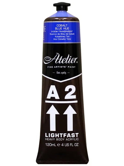 Chroma Acrylic Paint A2 Lightfast Heavy Body Acrylic 120ml Cobalt Blue Hue