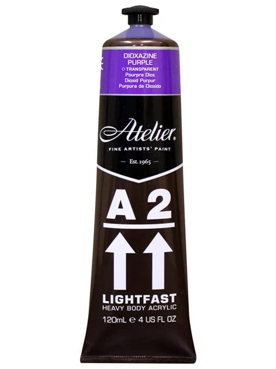 Chroma Acrylic Paint A2 Lightfast Heavy Body Acrylic 120ml Dioxazine Purple
