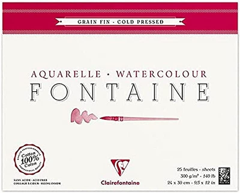 Clairefontaine Block Clairefontaine Fontaine Aquarelle 100% Cotton Watercolour Block