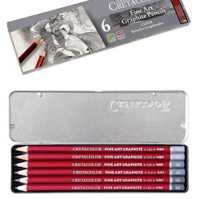 Cretacolor Packs and sets Cretacolor CLEOS Graphite Pencils  Tin x6