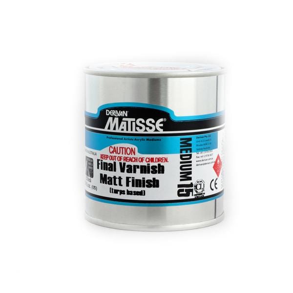 Derivan Matisse MM15 Final Varnish Matt Finish Medium 250ml