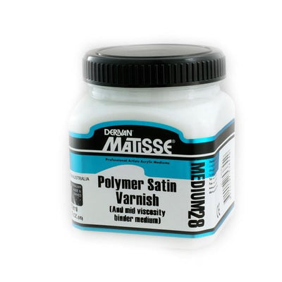 Derivan Matisse MM28 Polymer Satin Varnish Medium 250ml
