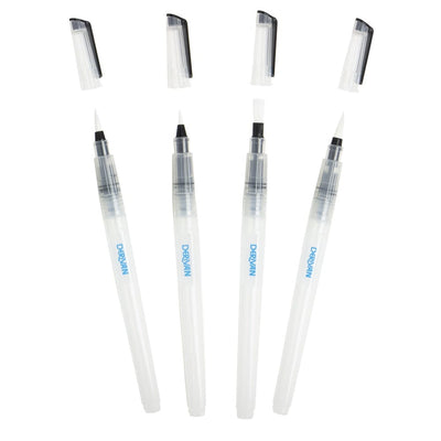 Derivan Watercolour Marker Derivan Refillable Brush Pens (4 piece set)