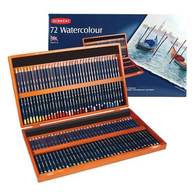 Derwent Water Colour Pencils Assorted Wooden Box 72