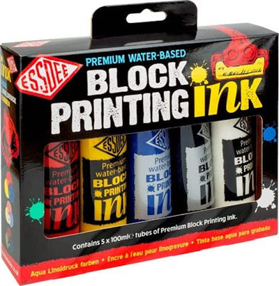 Essdee Ink Block Printing Ink Set of 5 - Primary Colours