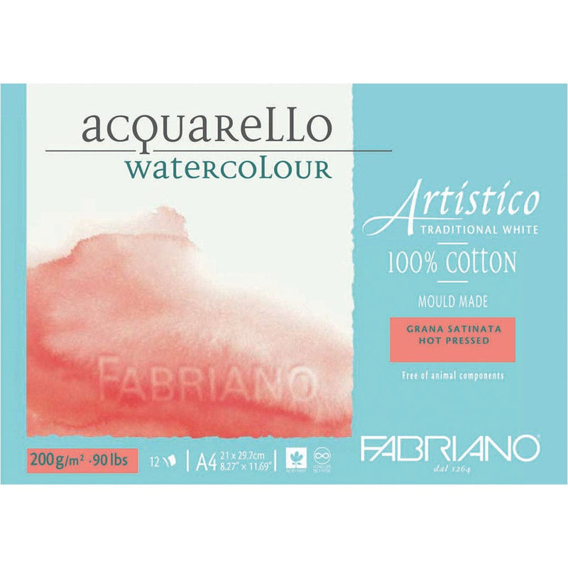 Artistico Water Colour Pads Hot Pressed 200gsm