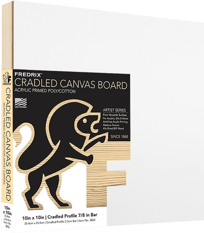 Fredrix Canvas Board Canvas Board Cradled 7/8" (2.2cm) profile