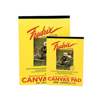 Fredrix Pad Fredrix Canvas Pad Medium Texture 10 sheets