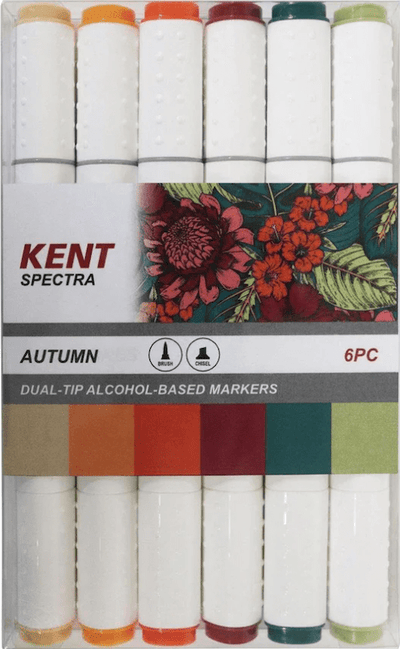 Kent Spectra Marker Kent Spectra Graphic Design Marker 6 pc Set Autumn