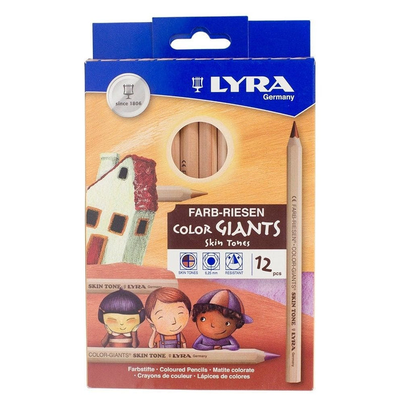 Lyra Packs and sets Lyra Color Giants Pencils Skin Tones Set of 12